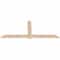 Ekena Millwork Eugene Smooth Timber Gable Bracket, Douglas Fir, 84"W x 35"H x 1 1/2"D x 5 1/2"F, 10/12 Pitch GBW084X35X0206EUG00SDF - alternate 4